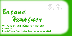 botond humpfner business card